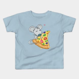 Paired t-shirts Mouse and Pizza (part #1: Mouse) Kids T-Shirt